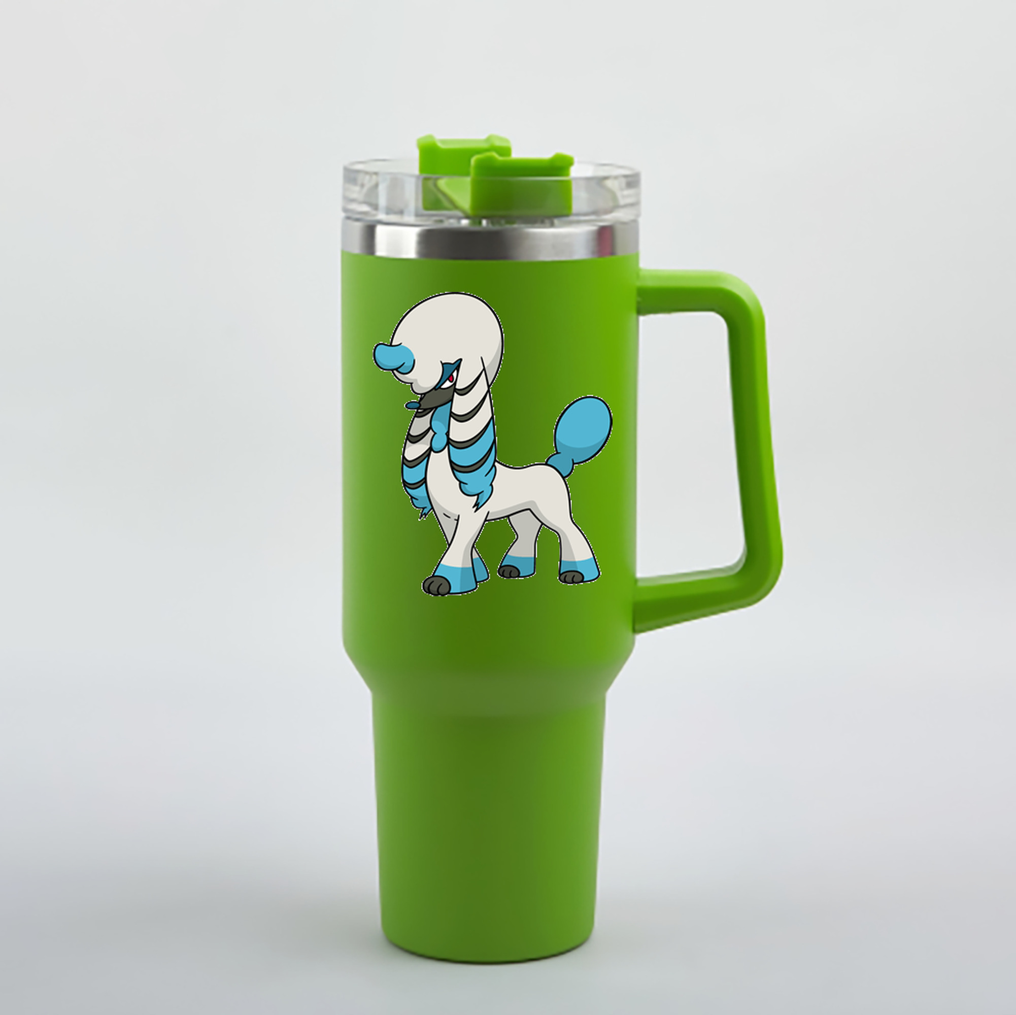 （画像用） ポケットモンスター Pokémon 1200mL車用タンブラー - クリスタルステッカー（プラスチックストロー付き）